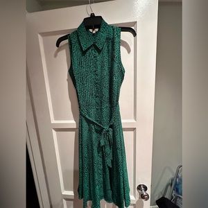 Multi green midi dress